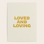 Loved and loving - gold Poster Gallery Image 4