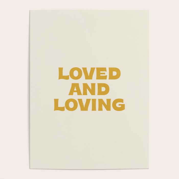 Loved and loving - gold Poster Gallery Image 4