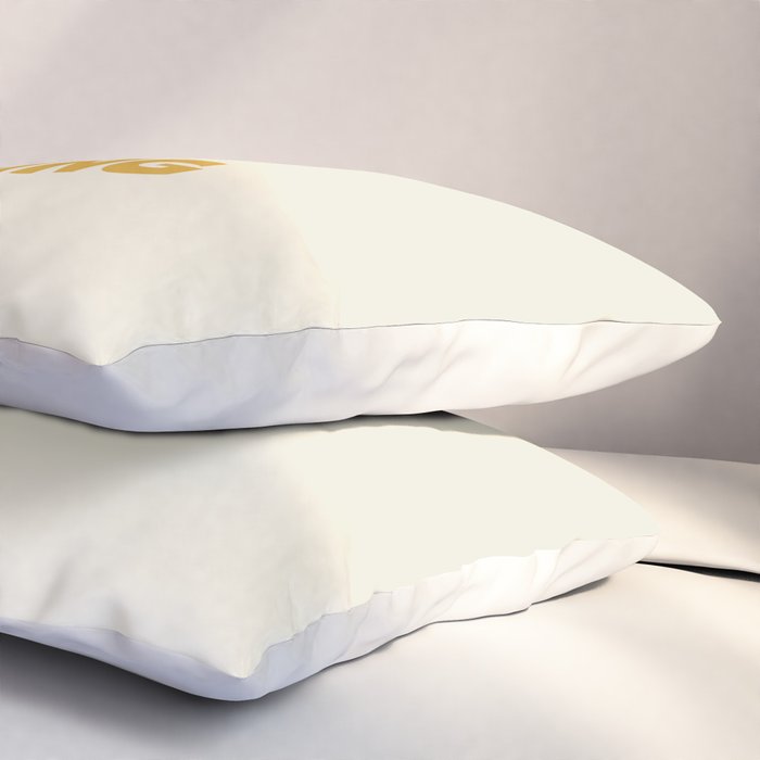 Loved and loving - gold Pillow Sham Gallery Image 3