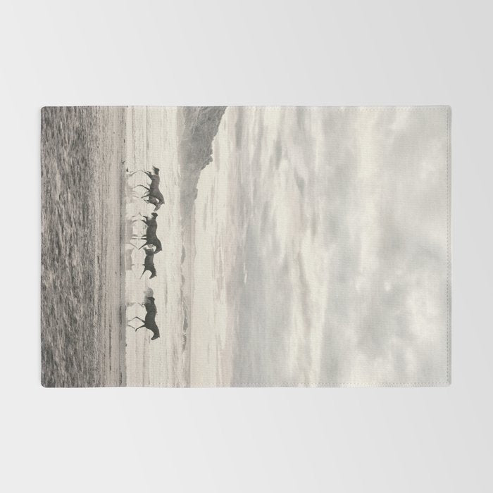 Horses on the Beach Rug Gallery Image 2
