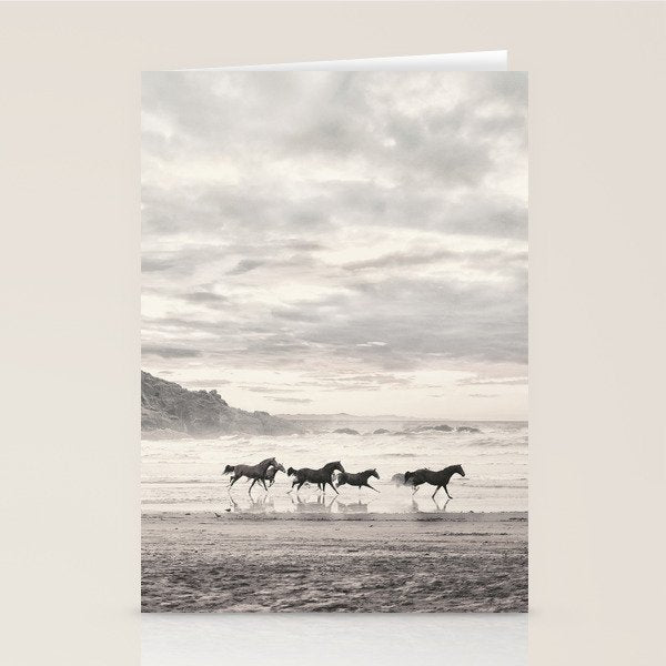 Horses on the Beach Stationery Card Gallery Image 2
