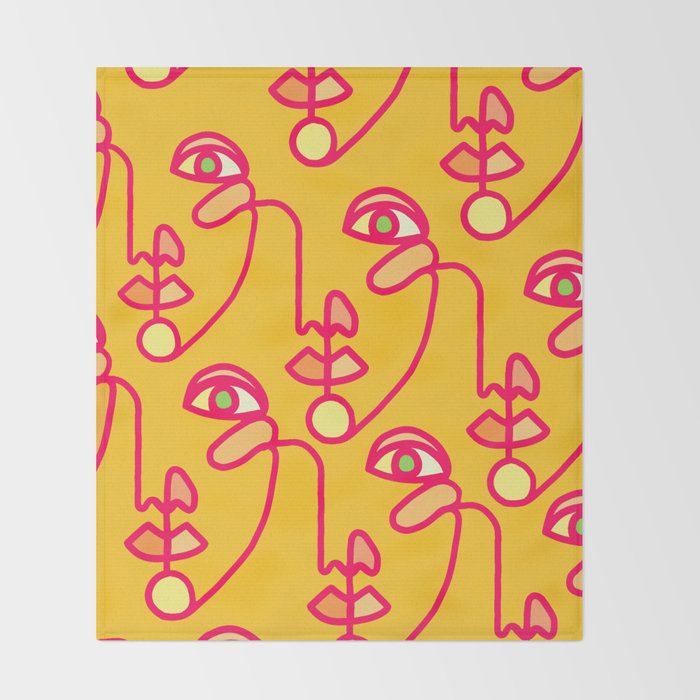 Multi Faced Pink Lemonade Throw Blanket Gallery Image 2