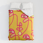 Multi Faced Pink Lemonade Duvet Cover Gallery Image 6