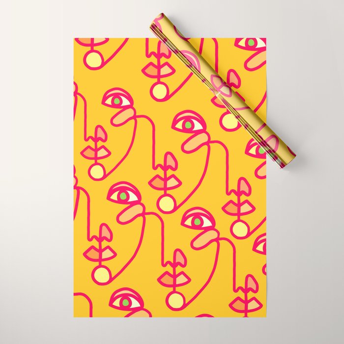 Multi Faced Pink Lemonade Wrapping Paper Gallery Image 1