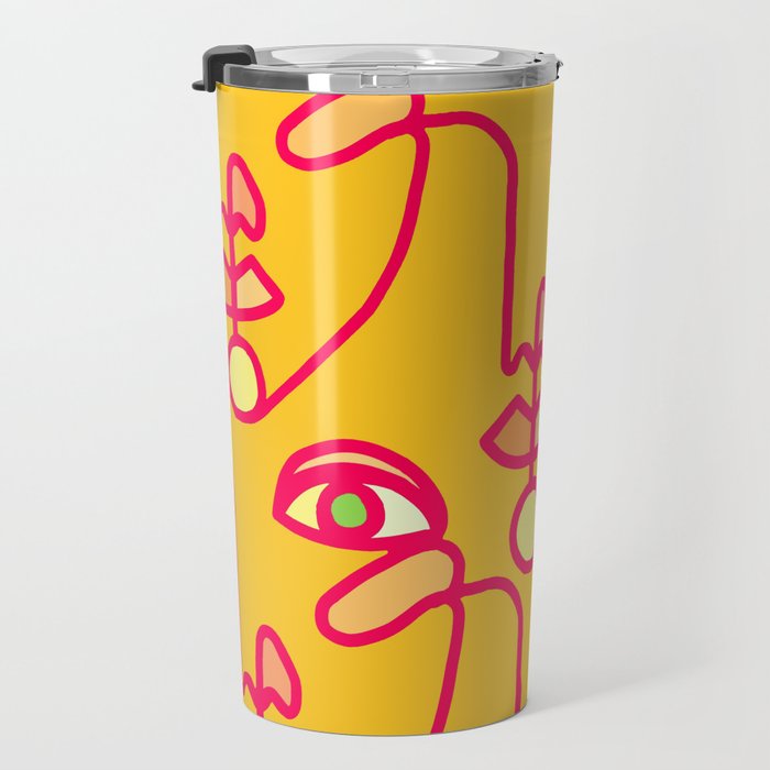 Multi Faced Pink Lemonade Travel Mug Gallery Image 3