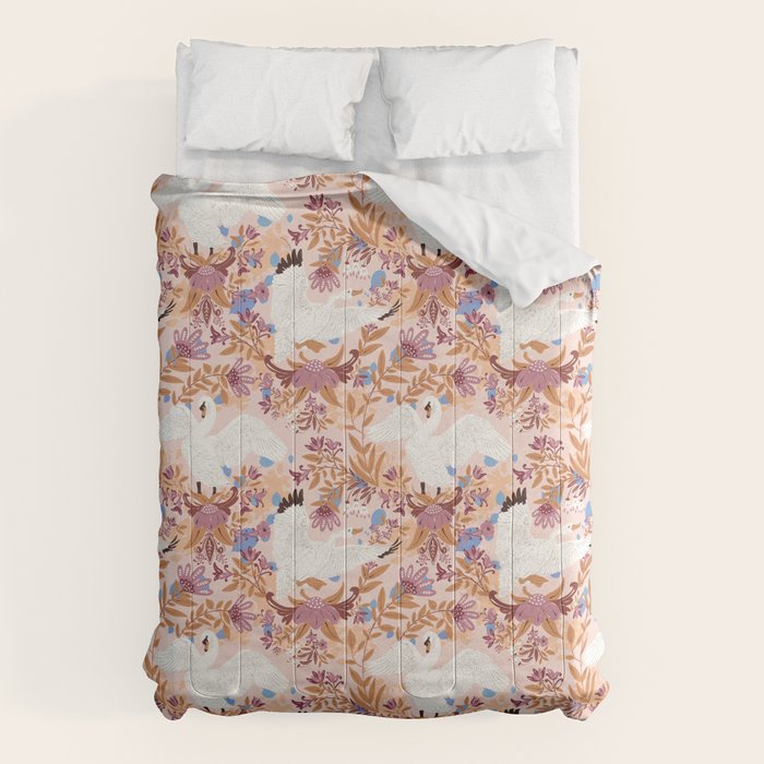 Elegant Swans in Bloom Comforter Gallery Image 6