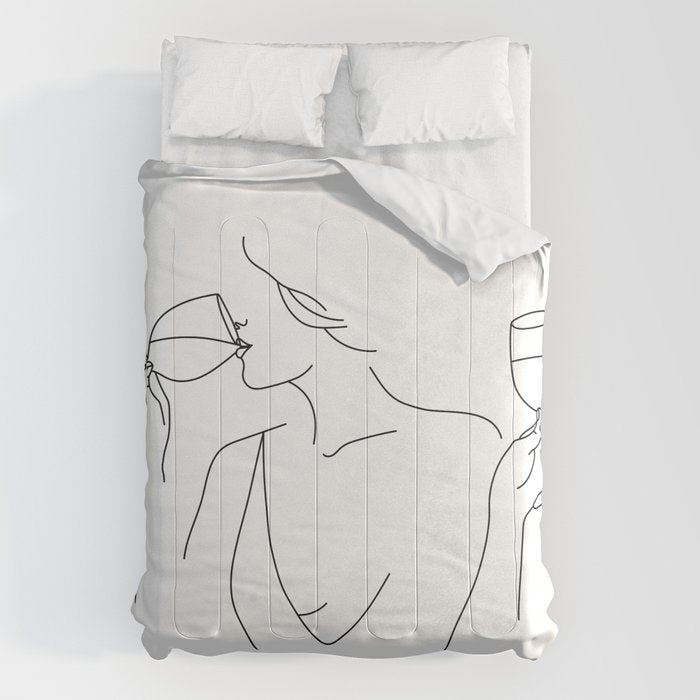 Double Fisting Wine Comforter Gallery Image 6