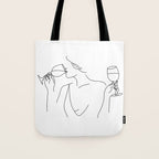 Double Fisting Wine Tote Bag Gallery Image 1