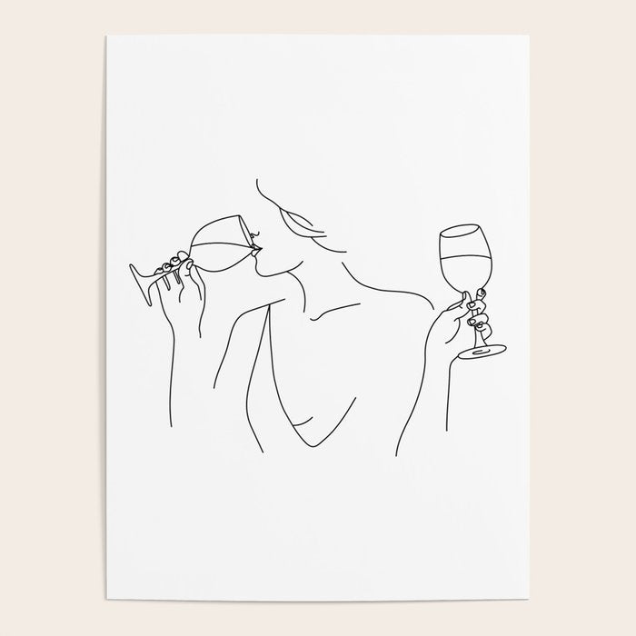 Double Fisting Wine Poster Gallery Image 1