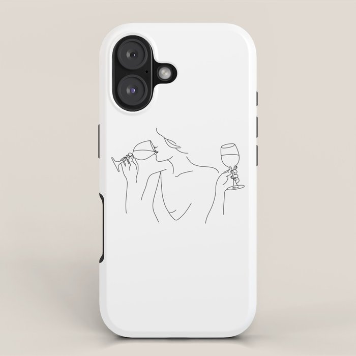 Double Fisting Wine iPhone Case Gallery Image 1
