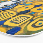 Beautiful Klimt Dog with Blue Ears Bath Mat Gallery Image 3