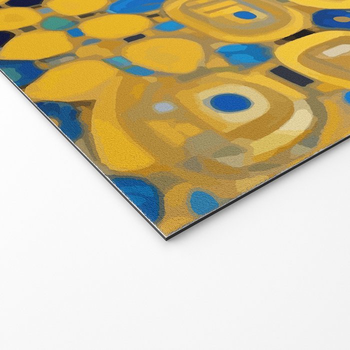 Beautiful Klimt Dog with Blue Ears Welcome Mat Gallery Image 2