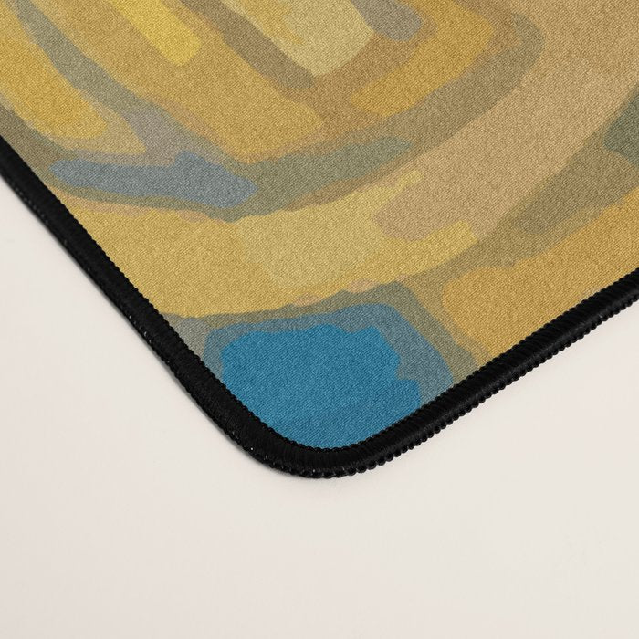 Beautiful Klimt Dog with Blue Ears Desk Mat Gallery Image 4