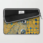 Beautiful Klimt Dog with Blue Ears Laptop Sleeve Gallery Image 2