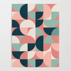 Mid Century Geometric 23C Poster Gallery Image 4