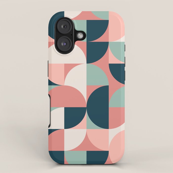 Mid Century Geometric 23C iPhone Case Gallery Image 1