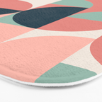 Mid Century Geometric 23C Bath Mat Gallery Image 3