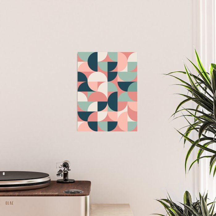 Mid Century Geometric 23C Poster Gallery Image 2