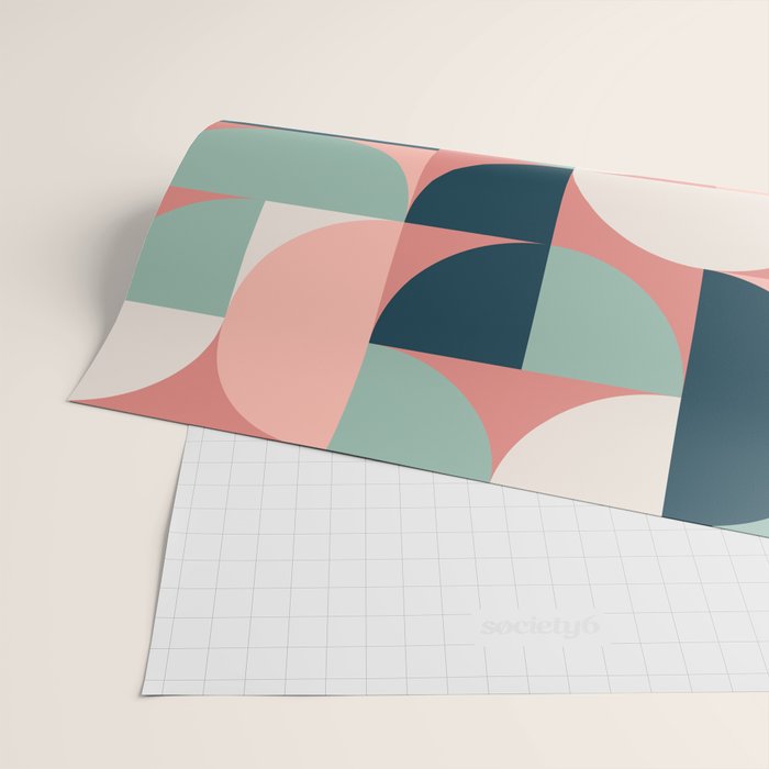 Mid Century Geometric 23C Wrapping Paper Gallery Image 2