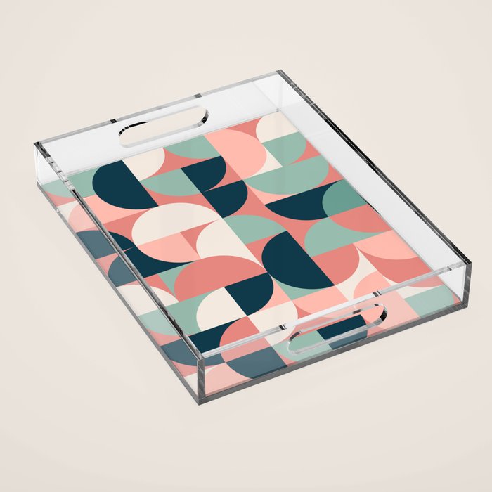 Mid Century Geometric 23C Acrylic Tray Gallery Image 1