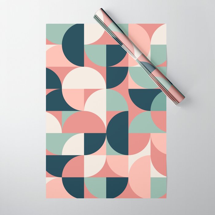 Mid Century Geometric 23C Wrapping Paper Gallery Image 1