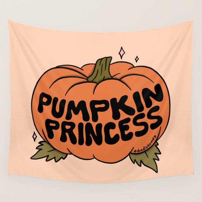 Pumpkin Princess Wall Tapestry Gallery Image 4