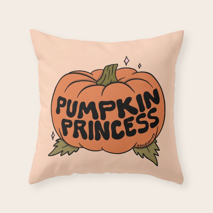 Pumpkin Princess Throw Pillow Gallery Image 6