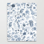 Watercolor florals in blue Notebook Gallery Image 4