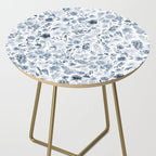 Watercolor florals in blue Side Table Gallery Image 2