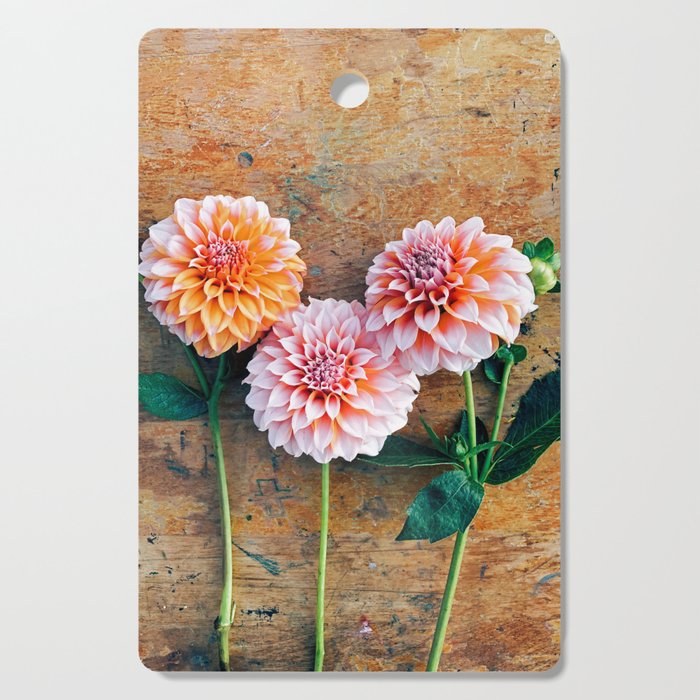 Autumn Mood number 1  Botanical autumn dahlia flower Photograph Cutting Board Gallery Image 1