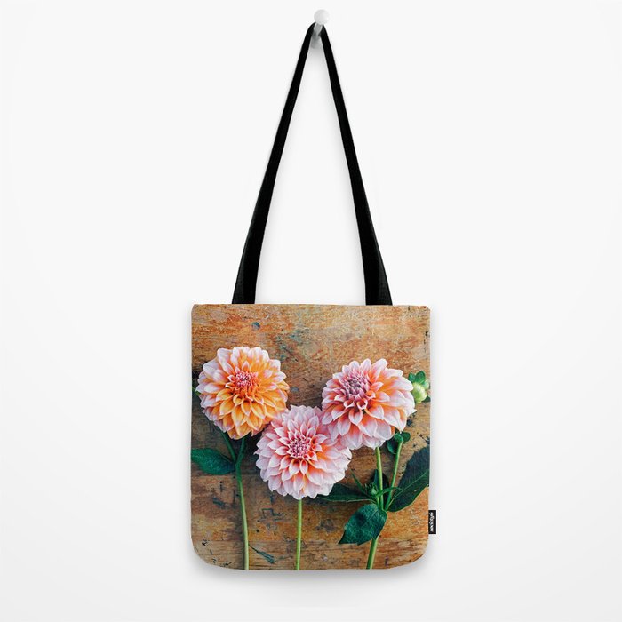 Autumn Mood number 1  Botanical autumn dahlia flower Photograph Tote Bag Gallery Image 2