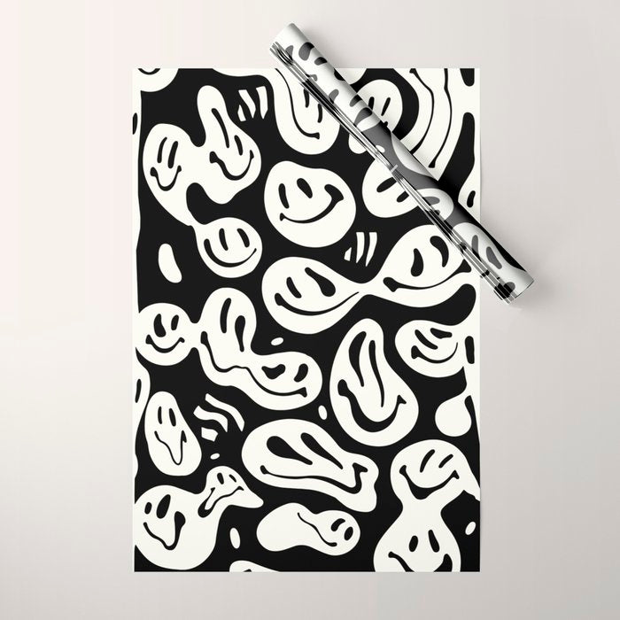 Ghost Melted Happiness Wrapping Paper Gallery Image 1