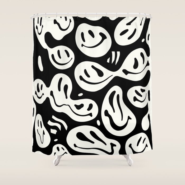 Ghost Melted Happiness Shower Curtain Gallery Image 1