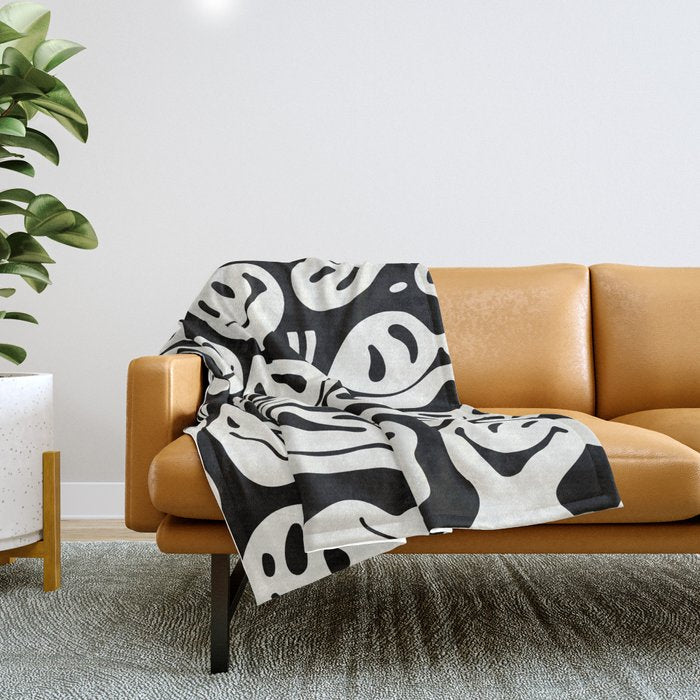 Ghost Melted Happiness Throw Blanket Gallery Image 1