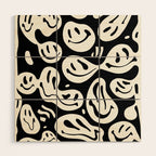 Ghost Melted Happiness Wood Wall Art Gallery Image 1