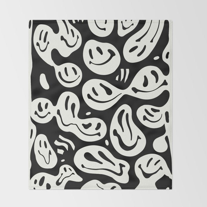 Ghost Melted Happiness Throw Blanket Gallery Image 2