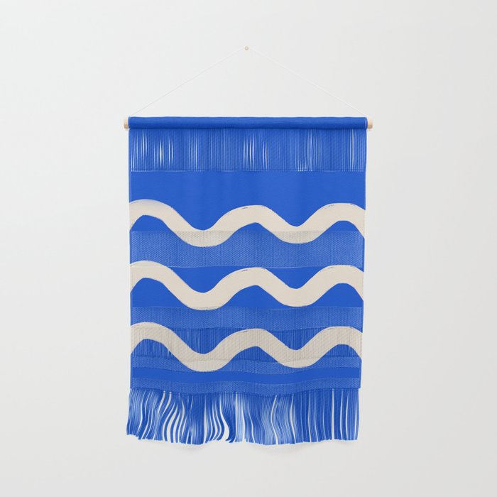 Sapphire Blue Ocean Waves Wall Hanging Gallery Image 1