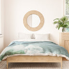 grey green brushstrokes 2 Duvet Cover Gallery Image 3
