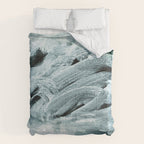 grey green brushstrokes 2 Comforter Gallery Image 6