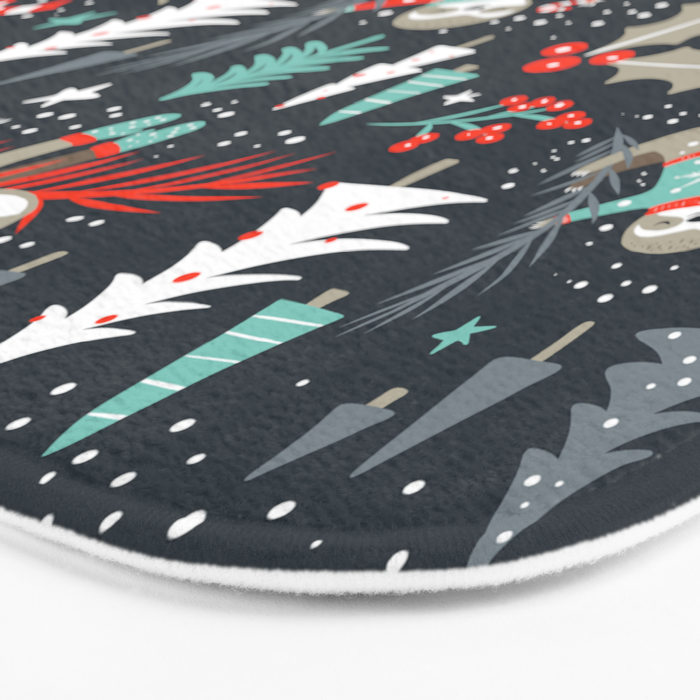 Slothy Holidays Bath Mat Gallery Image 3