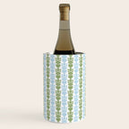 Country Cottage Petite Willoughby Stripe Pattern in Light Blue and Sage Green Wine Chiller Gallery Image 2