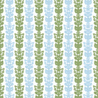 Country Cottage Petite Willoughby Stripe Pattern in Light Blue and Sage Green Coffee Mug Gallery Image 2