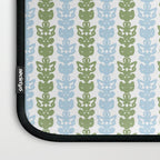 Country Cottage Petite Willoughby Stripe Pattern in Light Blue and Sage Green Laptop Sleeve Gallery Image 3