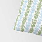 Country Cottage Petite Willoughby Stripe Pattern in Light Blue and Sage Green Pillow Sham Gallery Image 4