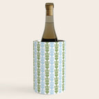 Country Cottage Petite Willoughby Stripe Pattern in Light Blue and Sage Green Wine Chiller Gallery Image 3
