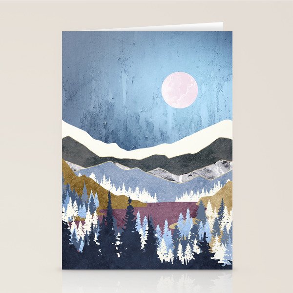 Blueberry Sky Stationery Card Gallery Image 1