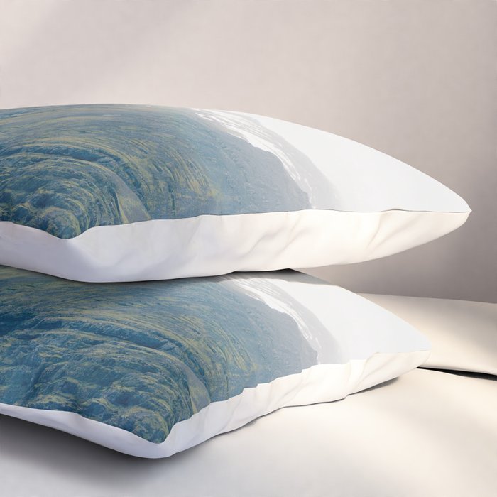 Misty Mountain, Iceland Landscape Photography Pillow Sham Gallery Image 3
