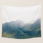 Misty Mountain, Iceland Landscape Photography Wall Tapestry Gallery Image 4
