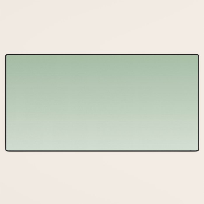 Smooth Sage Minimalist Ombré Gradient Abstract Desk Mat Gallery Image 3