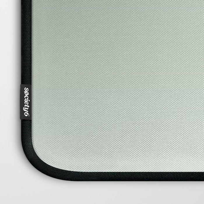 Smooth Sage Minimalist Ombré Gradient Abstract Laptop Sleeve Gallery Image 3